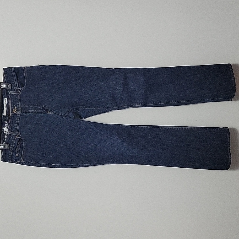 DKNY Madison Jeans Dark Wash Boot Cut Curvy Fit Size 14 Womens Regular Length